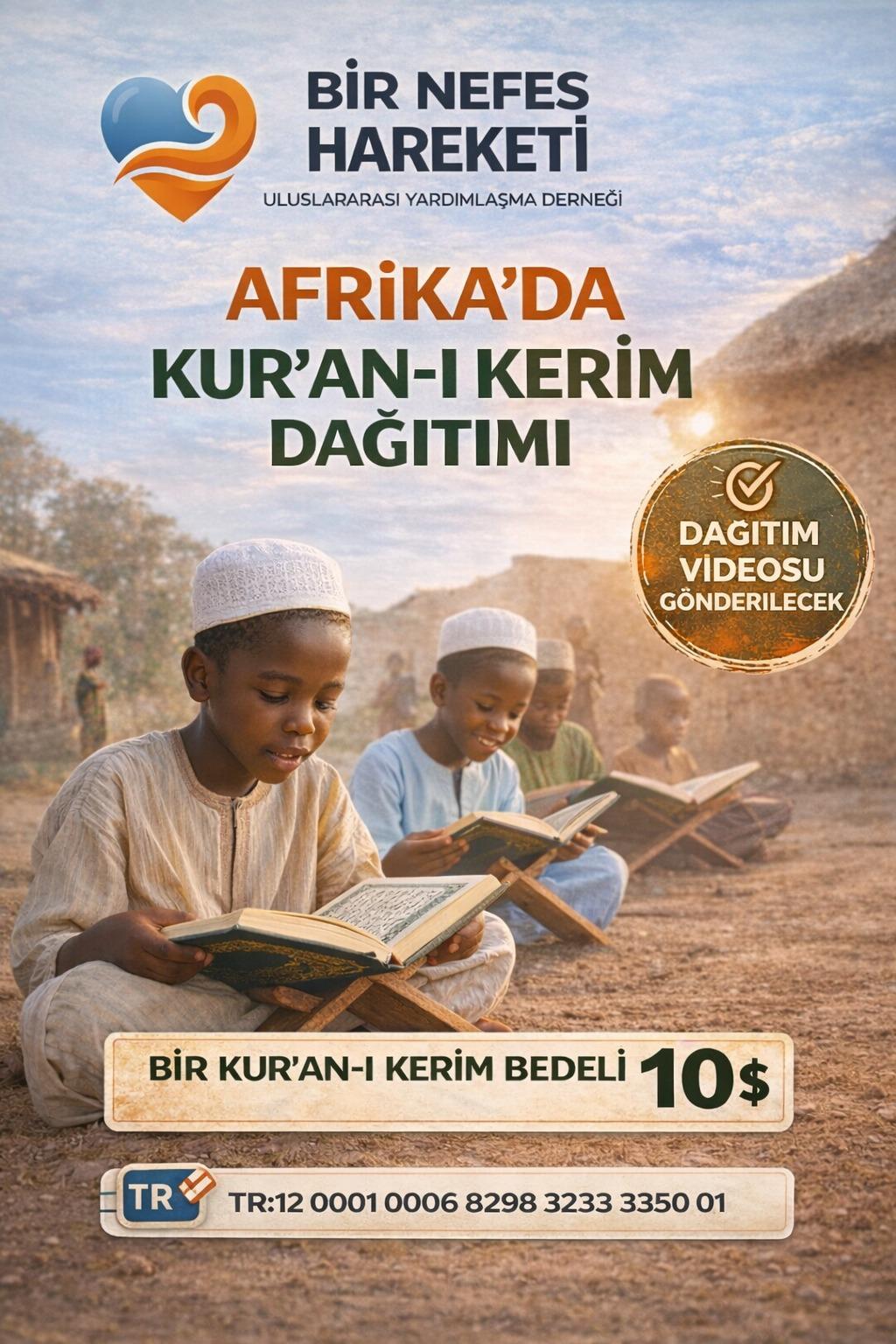Afrika'da Kur'an-ı Kerim dağıtımı kampanyası