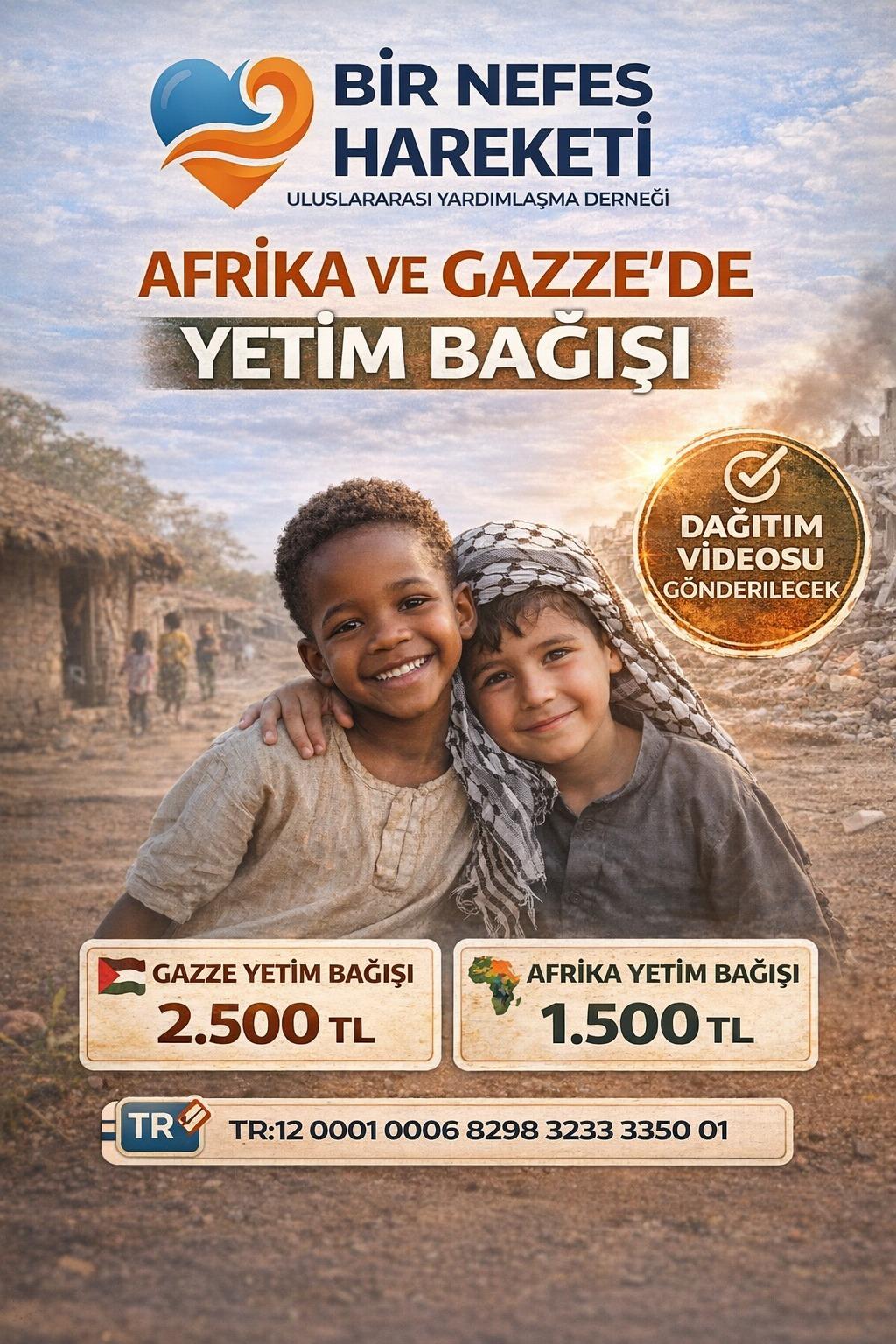 Gazze ve Afrika yetim bağışı kampanyası